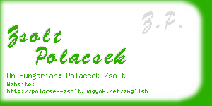 zsolt polacsek business card